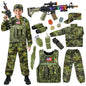 Metemot Kids Army Costume for Boys Military Soldier Costume with Army Toys Boys Halloween Costume with Camouflage Vest Solider Boy Dress up age 3-12…