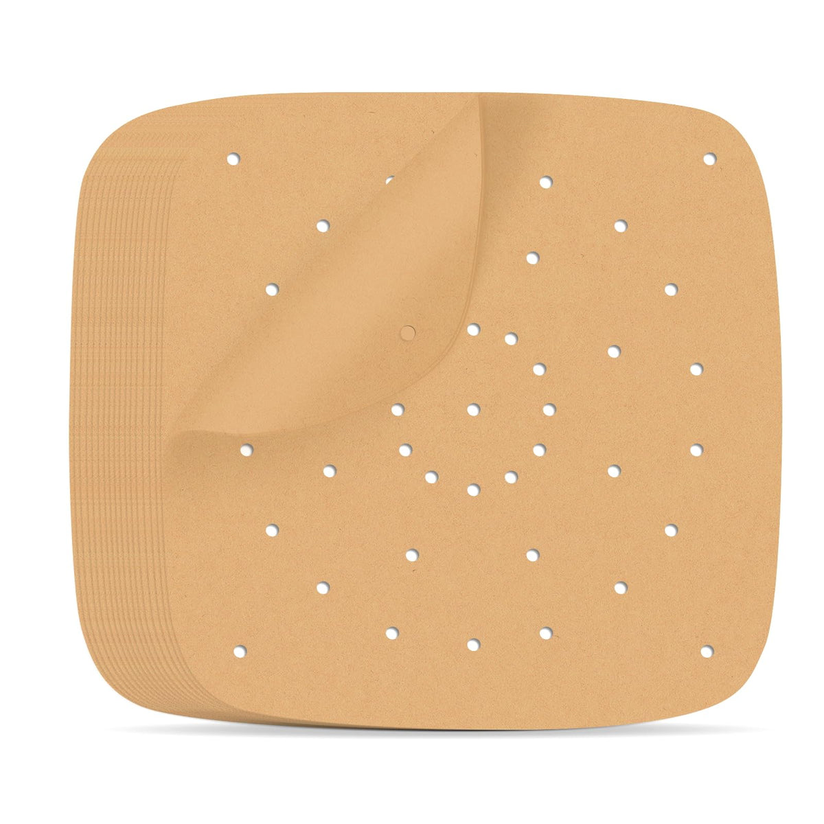 Air Fryer Parchment Paper Liners 100 Pcs 9 Inch Square Air Fryer Liners Unbleached Perforated Parchment Paper Sheets for Baking Parchment Paper for Air Fryer and Bamboo Steaming Basket