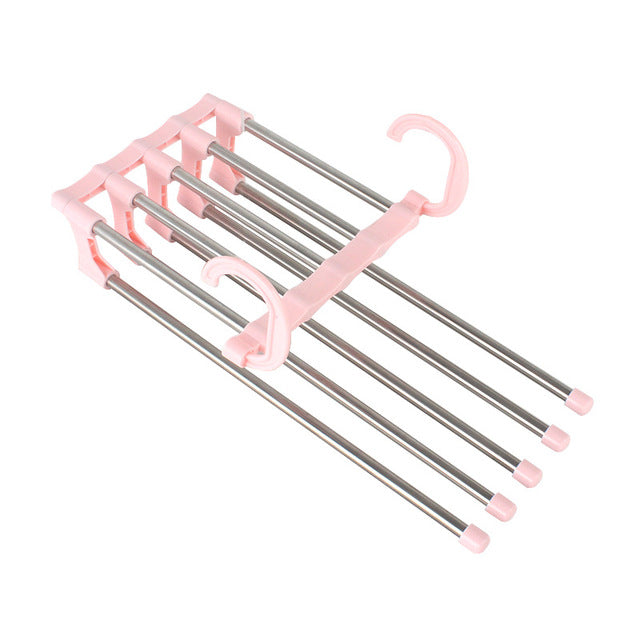 Multifunctional Stainless Steel Telescopic Trouser Hanger
