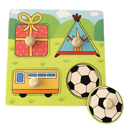 Children's Cartoon Wooden Puzzle Toy for Early Learning