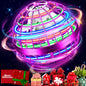 Flying Orb Ball ToyFlying Ball Drone Hand Controlled Flying Hover Ball Toys with LED Light Cool Toys Birthday Gift Cosmic Globe Boomerang Ball for Boys and Girls (Purple)