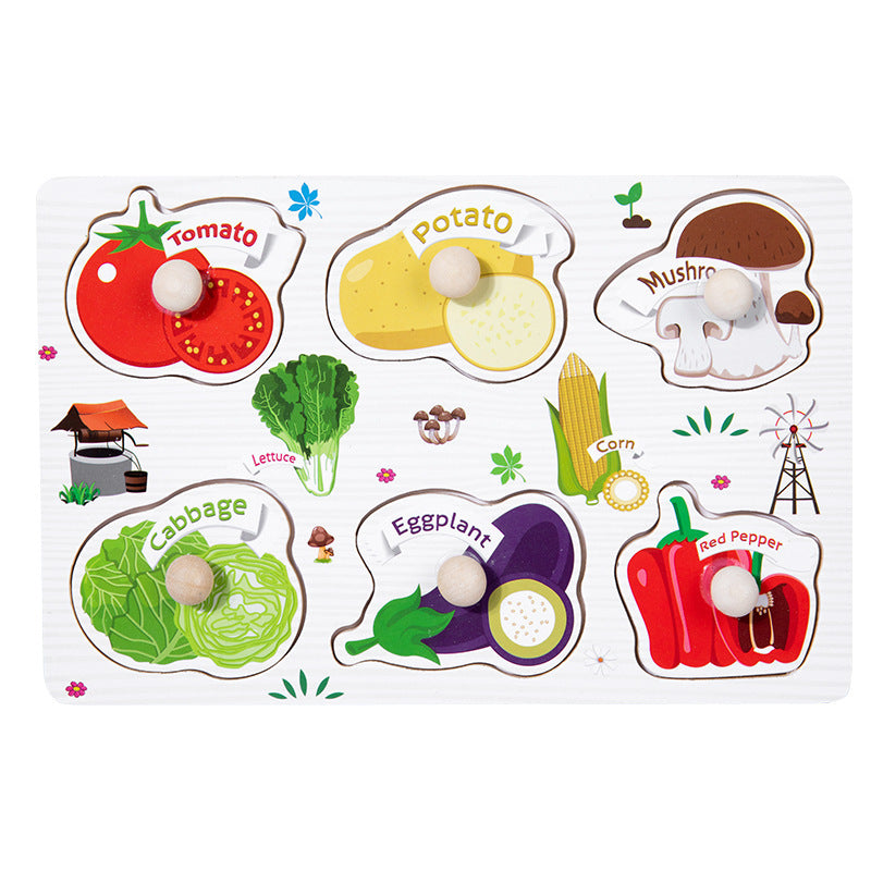 Wooden 3D Animal Puzzle Toy for Early Learning