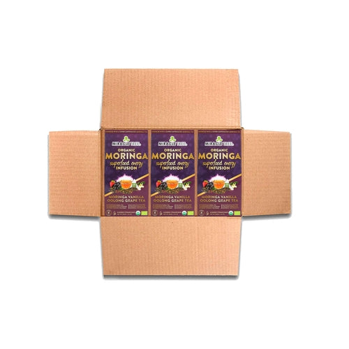 Organic Moringa Energy Tea - Vanilla Oolong Grape - Natural Coffee (Commission Agent)