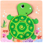 3D Animal Wooden Puzzle for Kids Ages 1-3