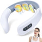 Auxoliev Neck Massager for Pain Relief Deep Tissue FSA HSA Eligible Items Electric Pulse Neck Massager with Heat 9 Modes 50 Levels Cordless Cervical Neck Massage for Women Men