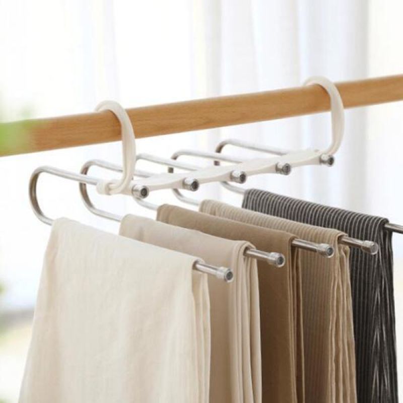 Multifunctional Stainless Steel Telescopic Trouser Hanger