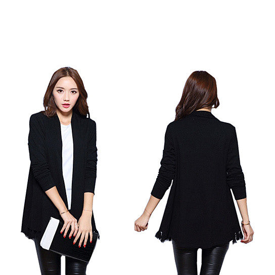 Cozy Cozy Cardigan Along With Tasseled Trim