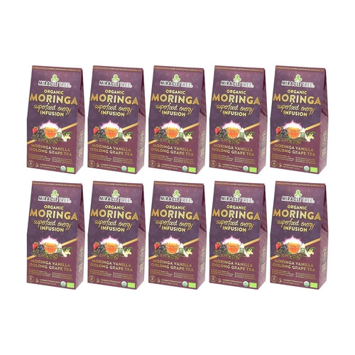 Organic Moringa Energy Tea - Vanilla Oolong Grape - Natural Coffee (Commission Agent)