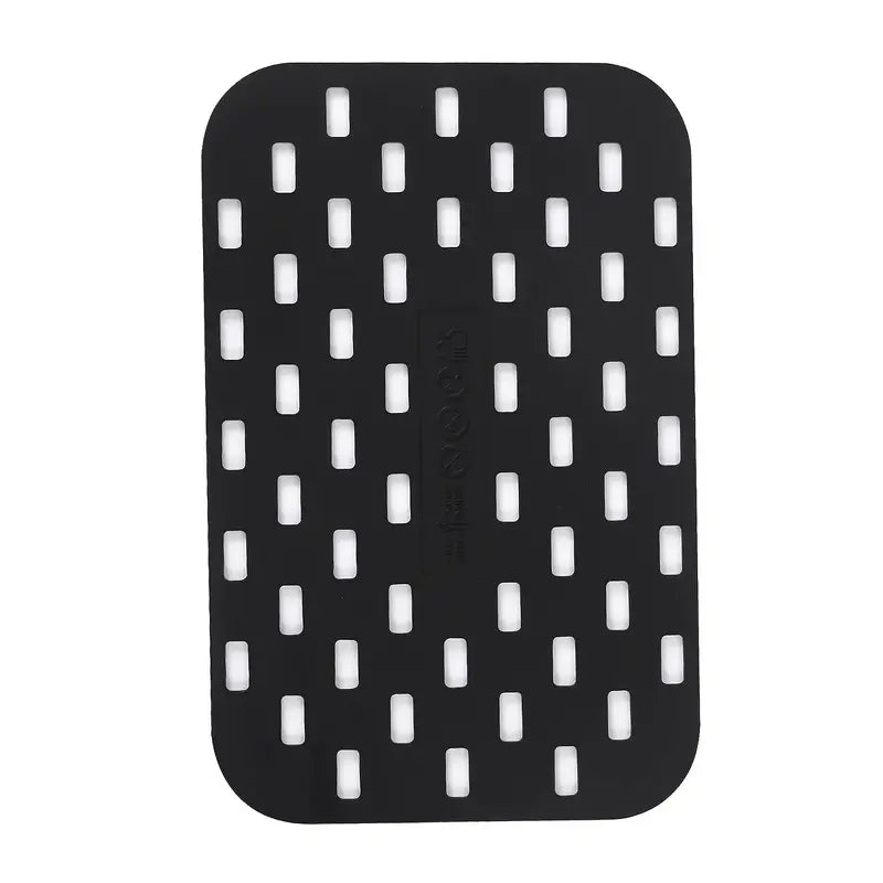 2pcs Black Silicone Mats for Air Fryer, Dishwasher Safe