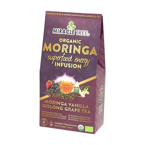 Organic Moringa Energy Tea - Vanilla Oolong Grape - Natural Coffee (Commission Agent)
