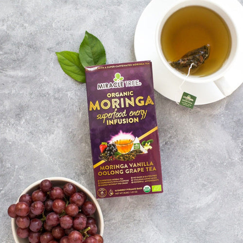 Organic Moringa Energy Tea - Vanilla Oolong Grape - Natural Coffee (Commission Agent)