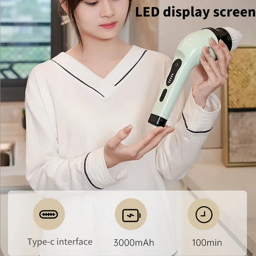 Wireless Electric Cleaning Brush Multifunctional Bathroom Window  (Commission Agent)