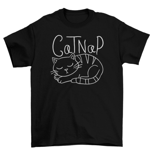 Cat taking a nap t-shirt  (Commission Agent)