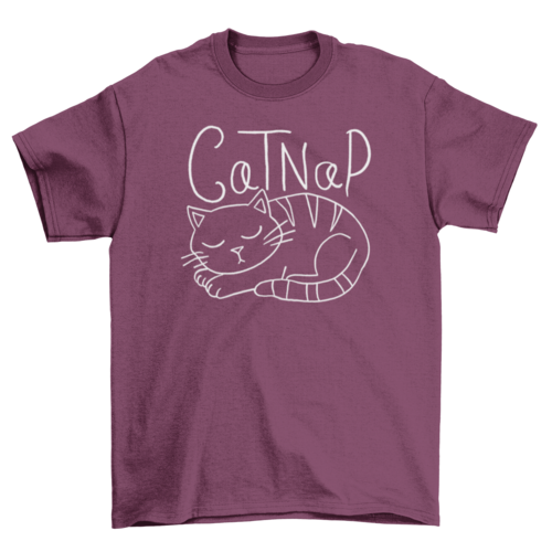 Cat taking a nap t-shirt  (Commission Agent)
