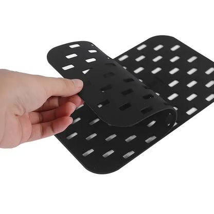 2pcs Black Silicone Mats for Air Fryer, Dishwasher Safe