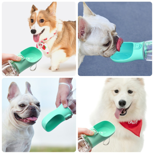 Outdoor Pet Dog Feeder Bowls Cats Dogs Travel Water Dispenser Feeder (Commission Agent)