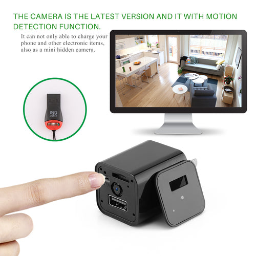 HD 1080P Hidden Camera USB Charger Home Security (Commission Agent)