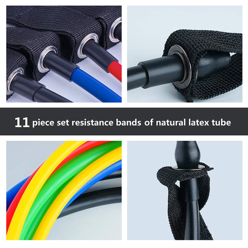 11Pcs Fitness Equipment Resistance Band Set (Commission Agent)