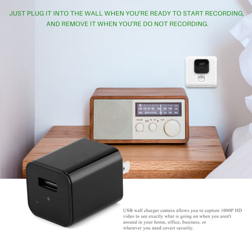HD 1080P Hidden Camera USB Charger Home Security (Commission Agent)