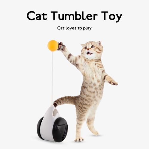 Tumbler Balanced Wheel Swinging Ball Cat Toy (Commission Agent)