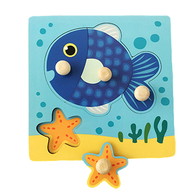 Children's Cartoon Wooden Puzzle Toy for Early Learning