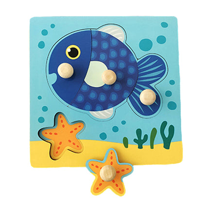 Children's Cartoon Wooden Puzzle Toy for Early Learning