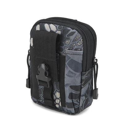 ONE WVW PIN Tactical Molle Pouch Universal EDC Waist Bag Pouches Outdoor Belt Bags Gear Tool Gadget Pocket with Cell Phone Holster (Python)