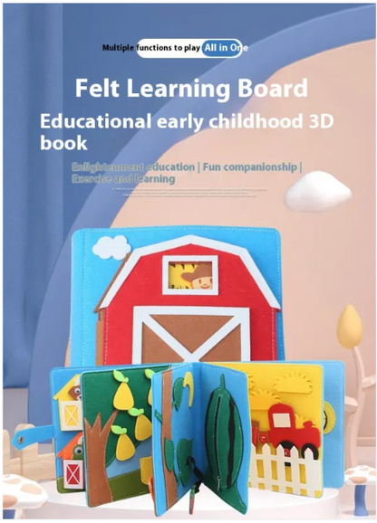 Children's Felt Puzzle Book for Early Education