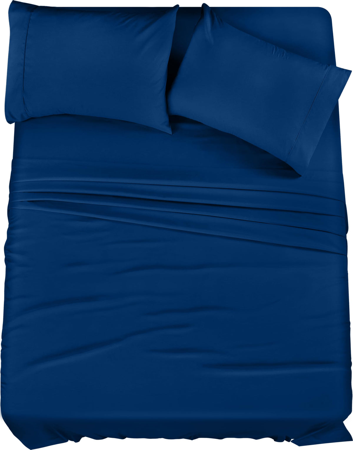 Utopia Bedding King Bed Sheets Set - 4 Piece Bedding - Brushed Microfiber - Shrinkage and Fade Resistant - Easy Care (King Dusk Blue)
