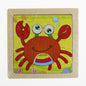 Montessori Early Education 3D Animal Wooden Puzzle (9 Pieces)