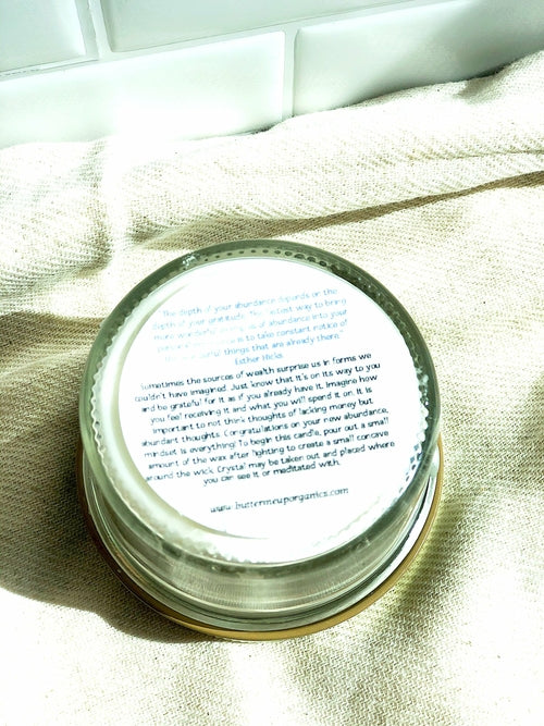 Abundance Candle / Ritual Candle / Intention Candle / Hand Poured  (Commission Agent)