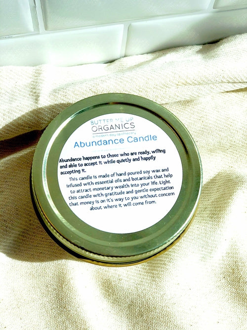 Abundance Candle / Ritual Candle / Intention Candle / Hand Poured  (Commission Agent)