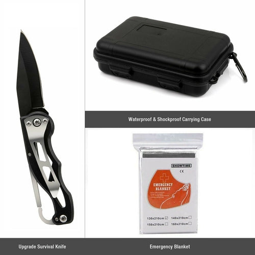 14 in 1 Outdoor Emergency Survival And Safety Gear Kit Camping (Commission Agent)