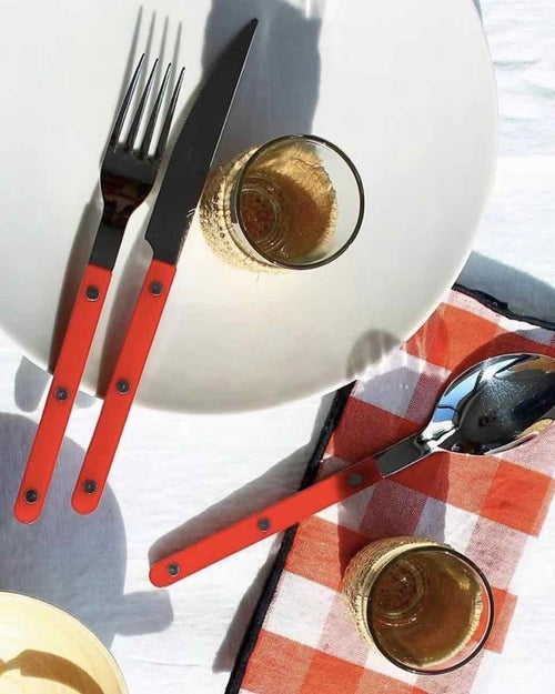 Set Of 10 Pcs French Dopamine Cutlery Flatware - Bistrot Style  (Commission Agent)