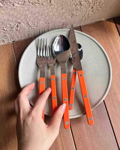 Set Of 10 Pcs French Dopamine Cutlery Flatware - Bistrot Style  (Commission Agent)