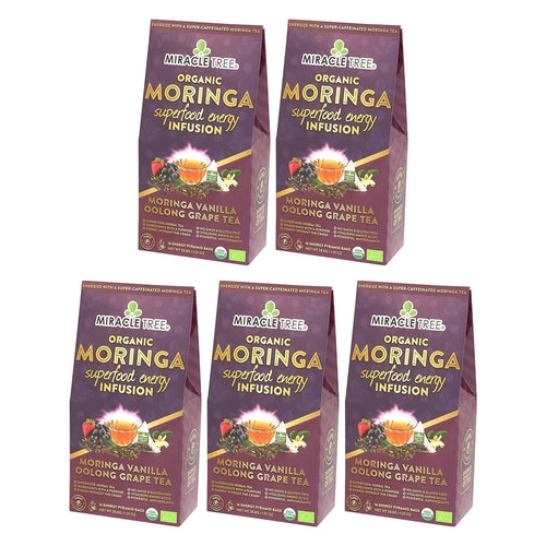 Organic Moringa Energy Tea - Vanilla Oolong Grape - Natural Coffee (Commission Agent)