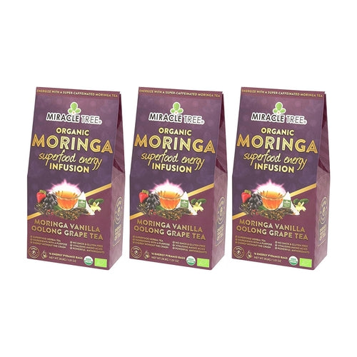 Organic Moringa Energy Tea - Vanilla Oolong Grape - Natural Coffee (Commission Agent)